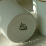 Limoges porcelain coffee cups litron shape