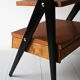 Pair of 1960s Scandinavian nightstands with black detail