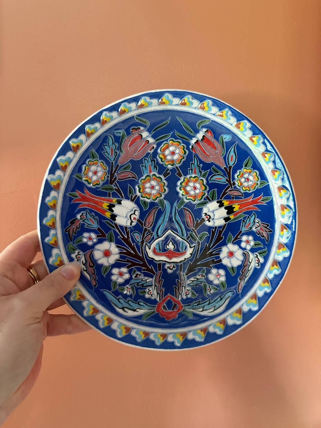 Old enamel plate