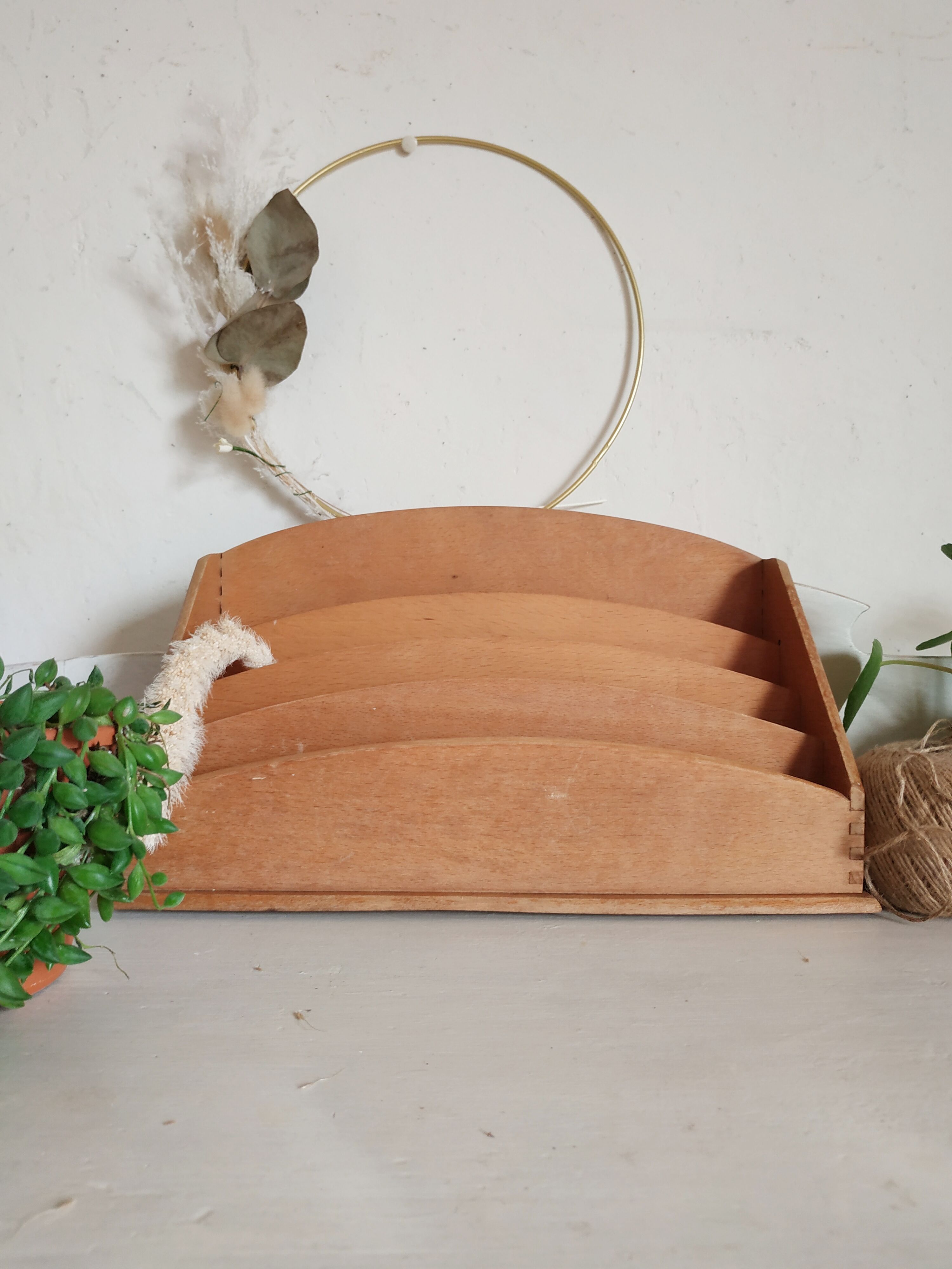 Old wooden letter carrier sorter