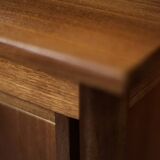 Bureau vintage classique scandinave moderne en bois de teck avec tiroirs, 1960s