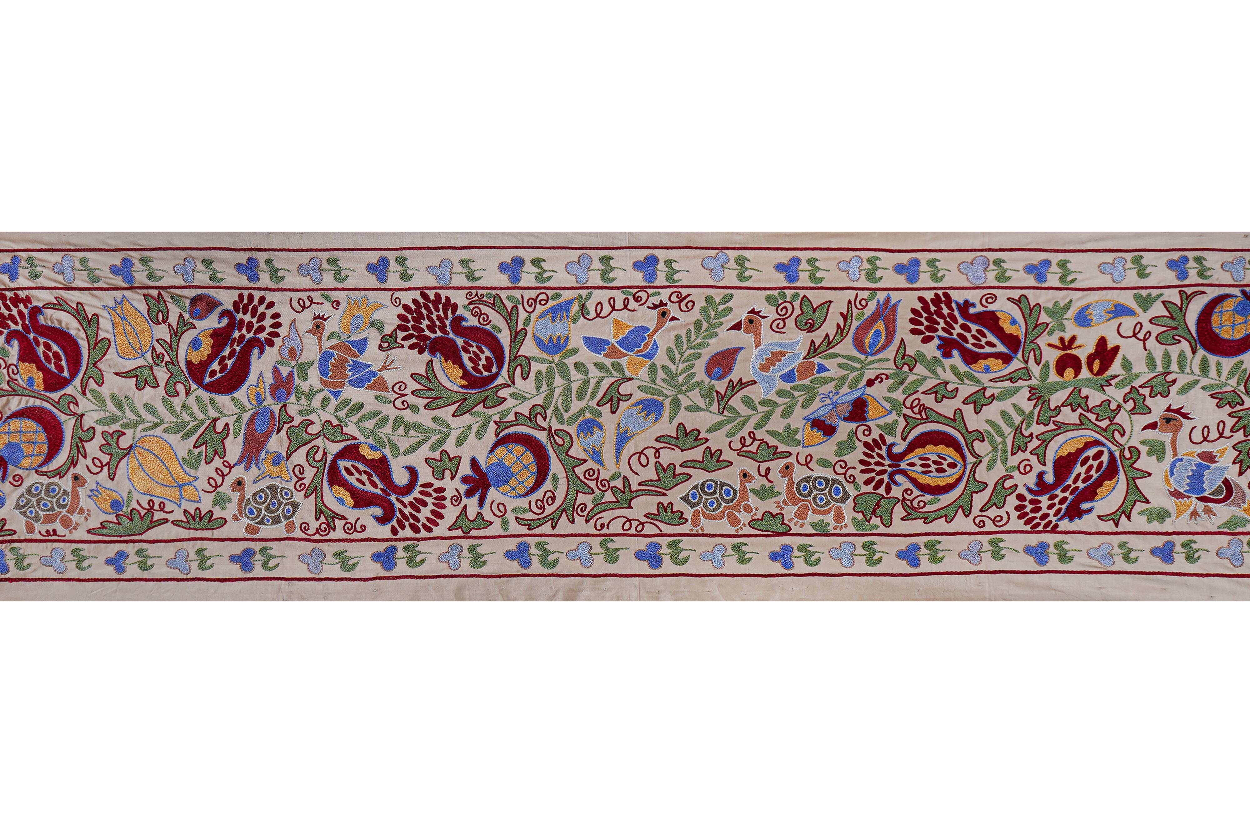 Hand-knotted rug, vintage Turkish rug 53x190 cm