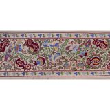 Hand-knotted rug, vintage Turkish rug 53x190 cm