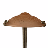 Monumental art deco pink table lamp, Muller frères Luneville, France, ca 1920s