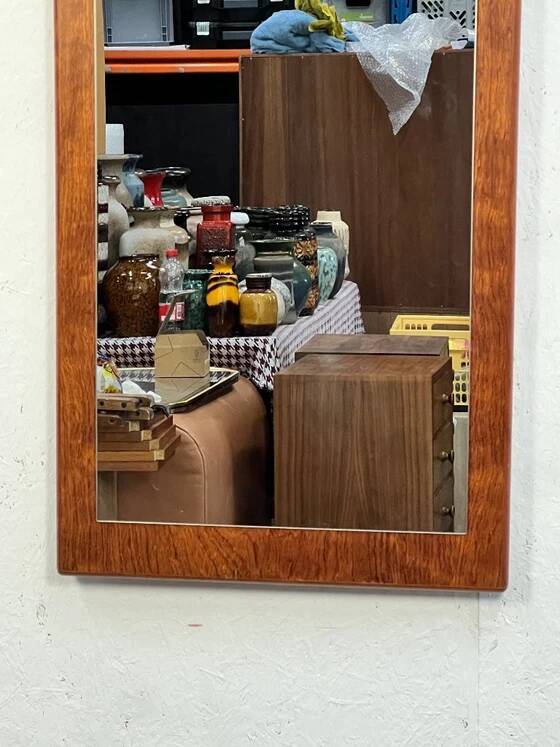 Miroir vintage XL en teck, Scandinavie, années 1970