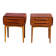 Teak bedside tables with oak legs attributed to Johannes Andersen, 1964, set of 2