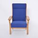 Reupholstered Danish Mid-Century Modern GE 181 a Chair by Hans Wegner for GETAMA
