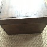 Old wooden travel chest