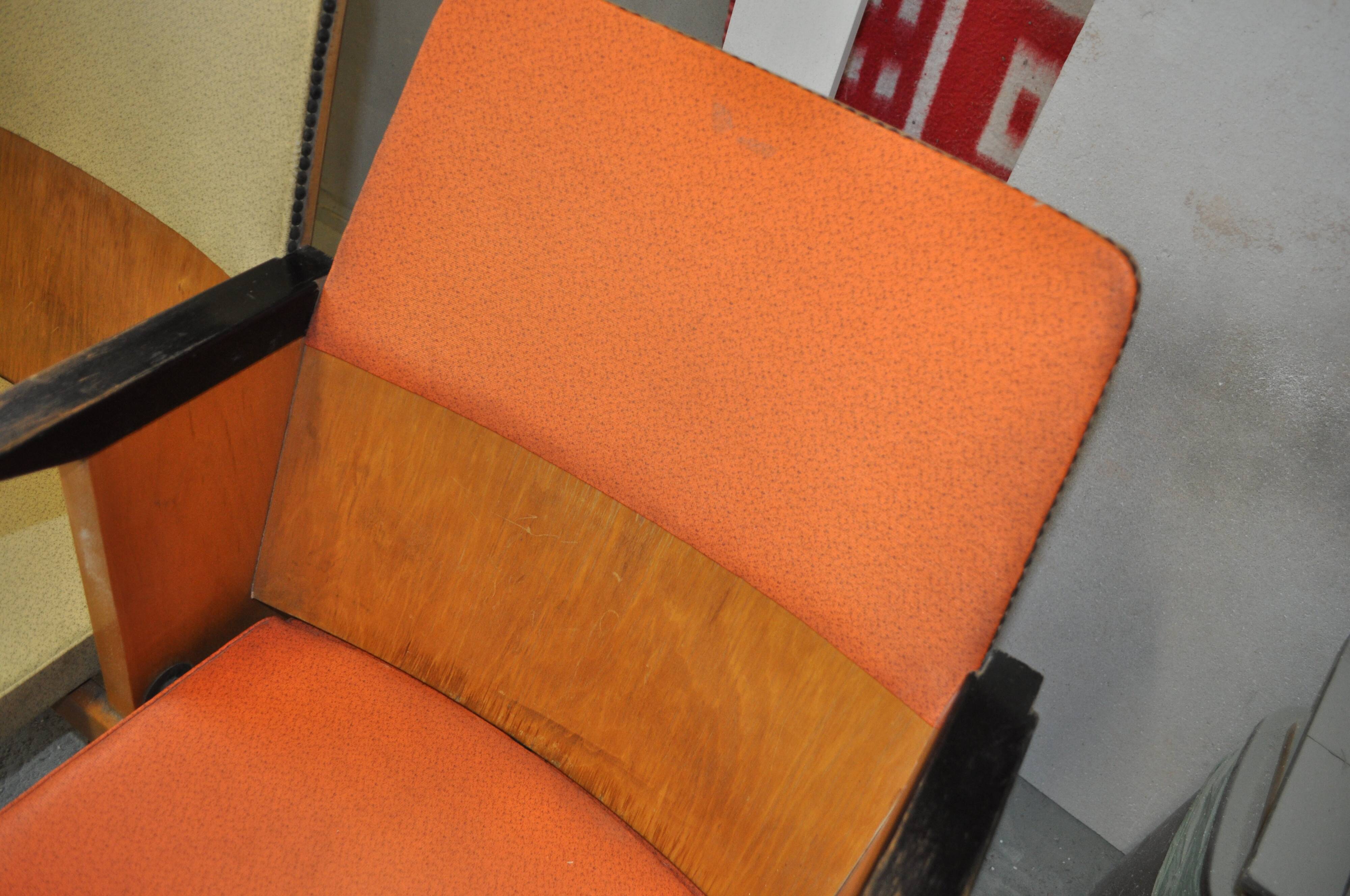 Mid century hungarian cinema seats, circa 1950s