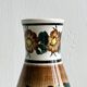 Vase fleurs, céramique vernissée Polonaise.