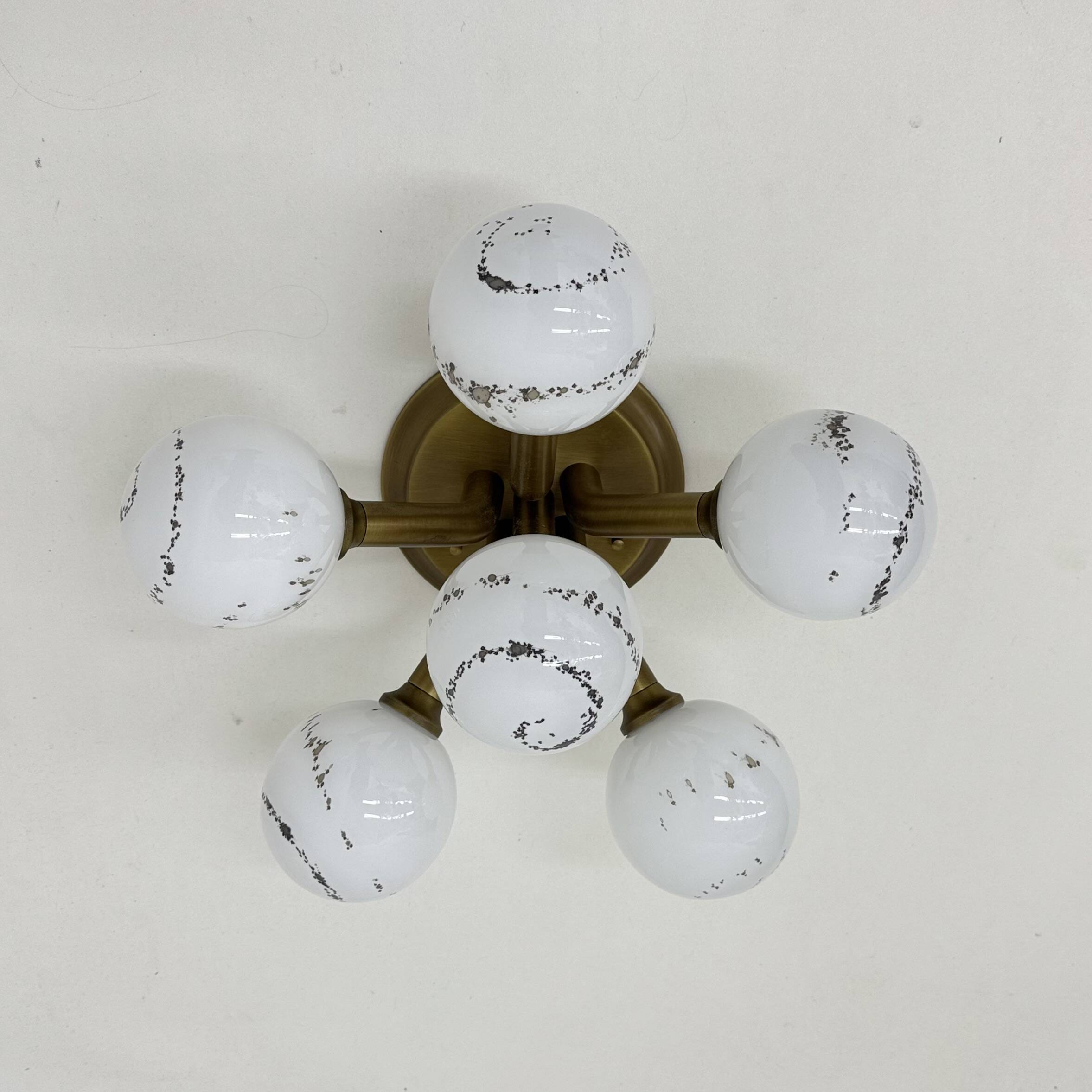 Hillebrand Sputnik Ceiling lamp flush mount , 1970s