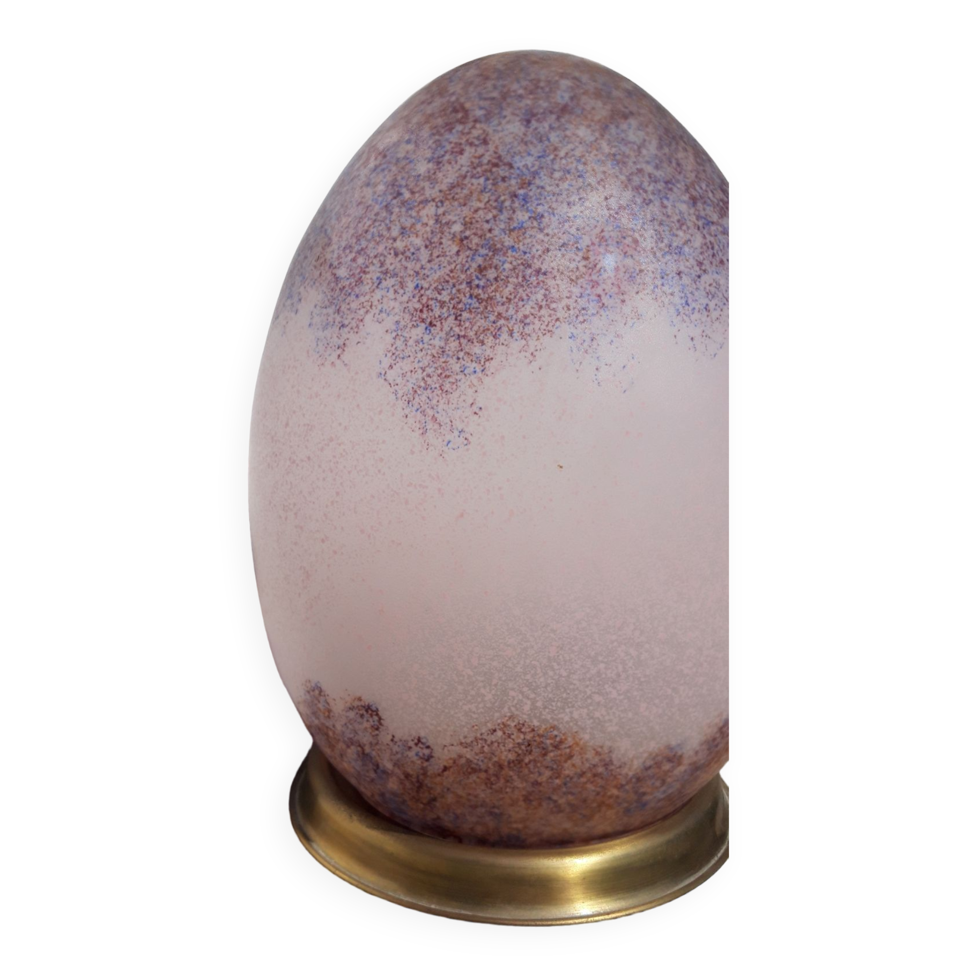 Lampe œuf en opaline