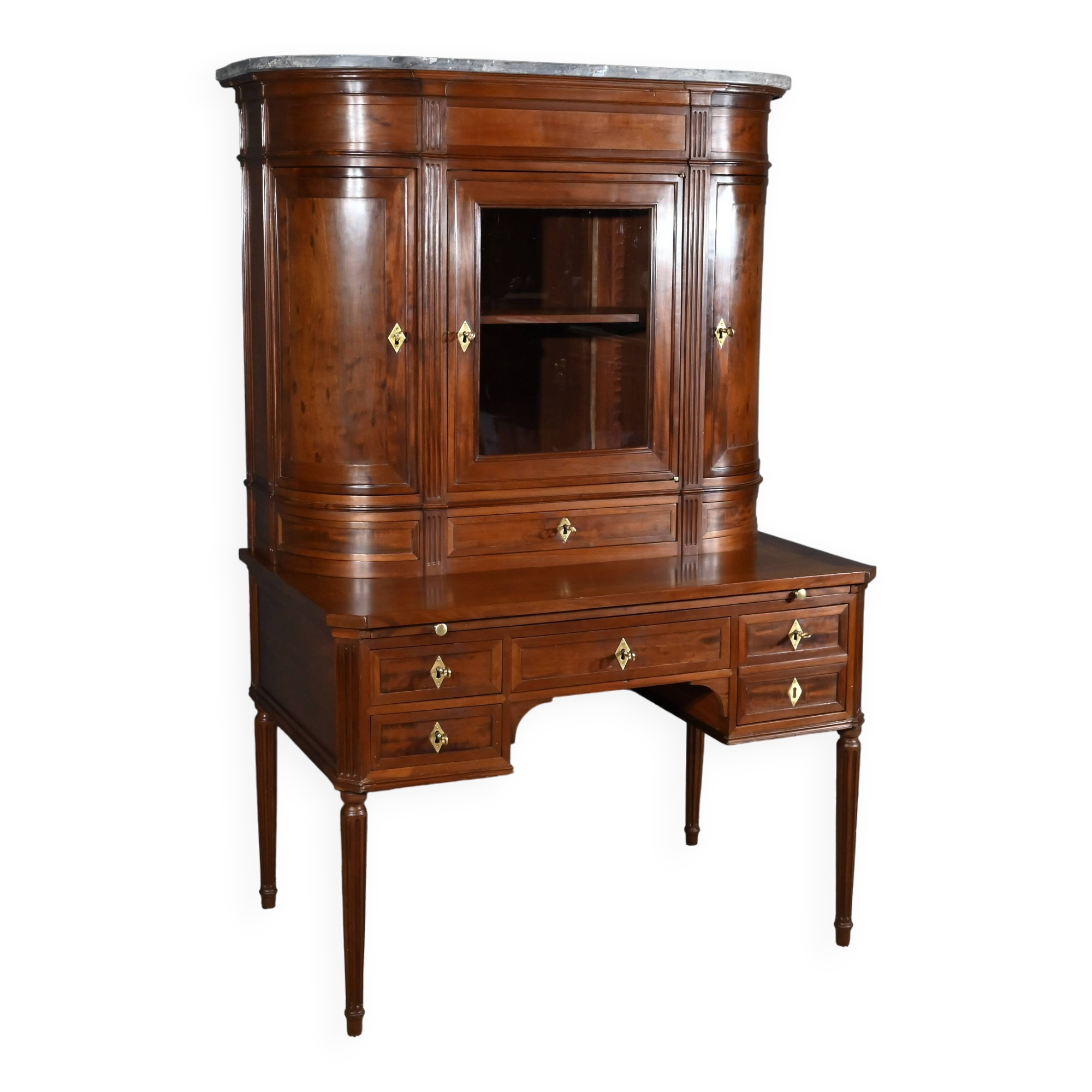 Louis XVI desk in Cuban mahogany – Late 18th century