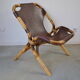 Fauteuil cuir Rohé Noordwolde 1960