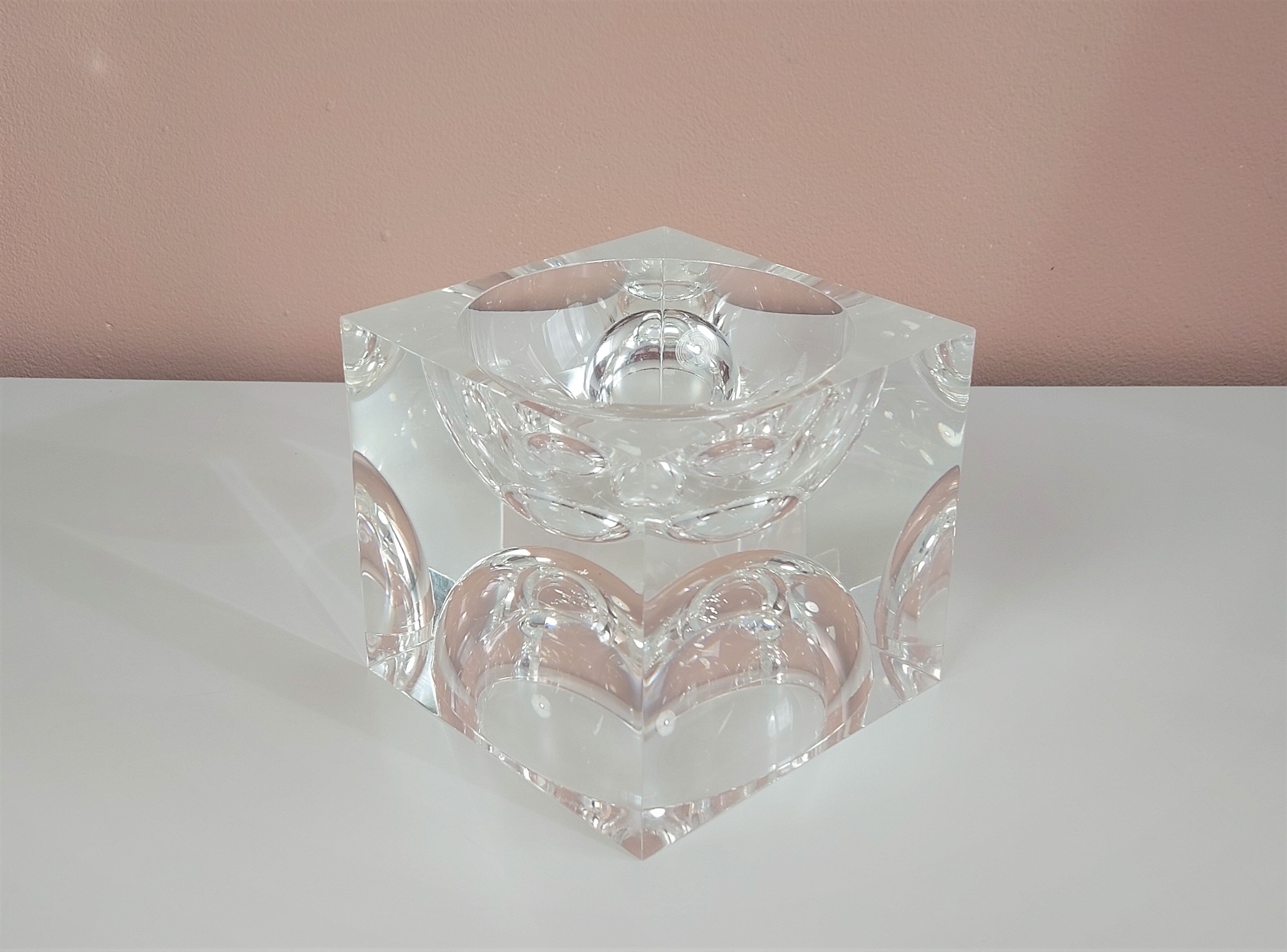 Acrylic Op-Art Sculpture by Team Guzzini 1970's.
