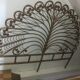 2-seat peacock rattan headboard