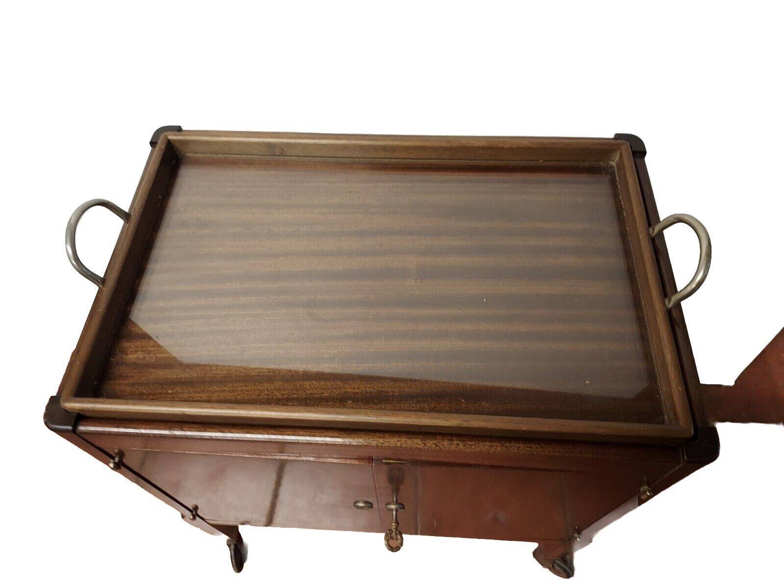 vintage mahogany serving table