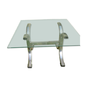 Table de salon vintage 1970 carrée