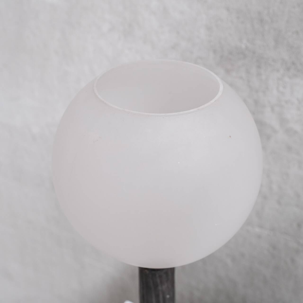 Metal and Opaque Glass Mid-Century Table Lamps (15 available)