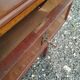 Antique Louis XVI style commode with marble top.