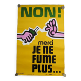 Old RATP poster Delourme-against smoking-60x40