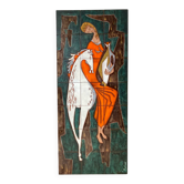 Large ceramic wall panel from the 1960s.