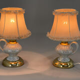 Pair of 1970s Ceramic Table or Bedside Lamps