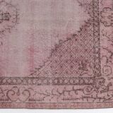 Turkish Pink Floor Vintage Rug sku2528