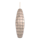 62cm spindle light fixture mother-of-pearl and brass from the 70s