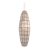 62cm spindle light fixture mother-of-pearl and brass from the 70s