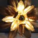 Wall light gold metal sheets