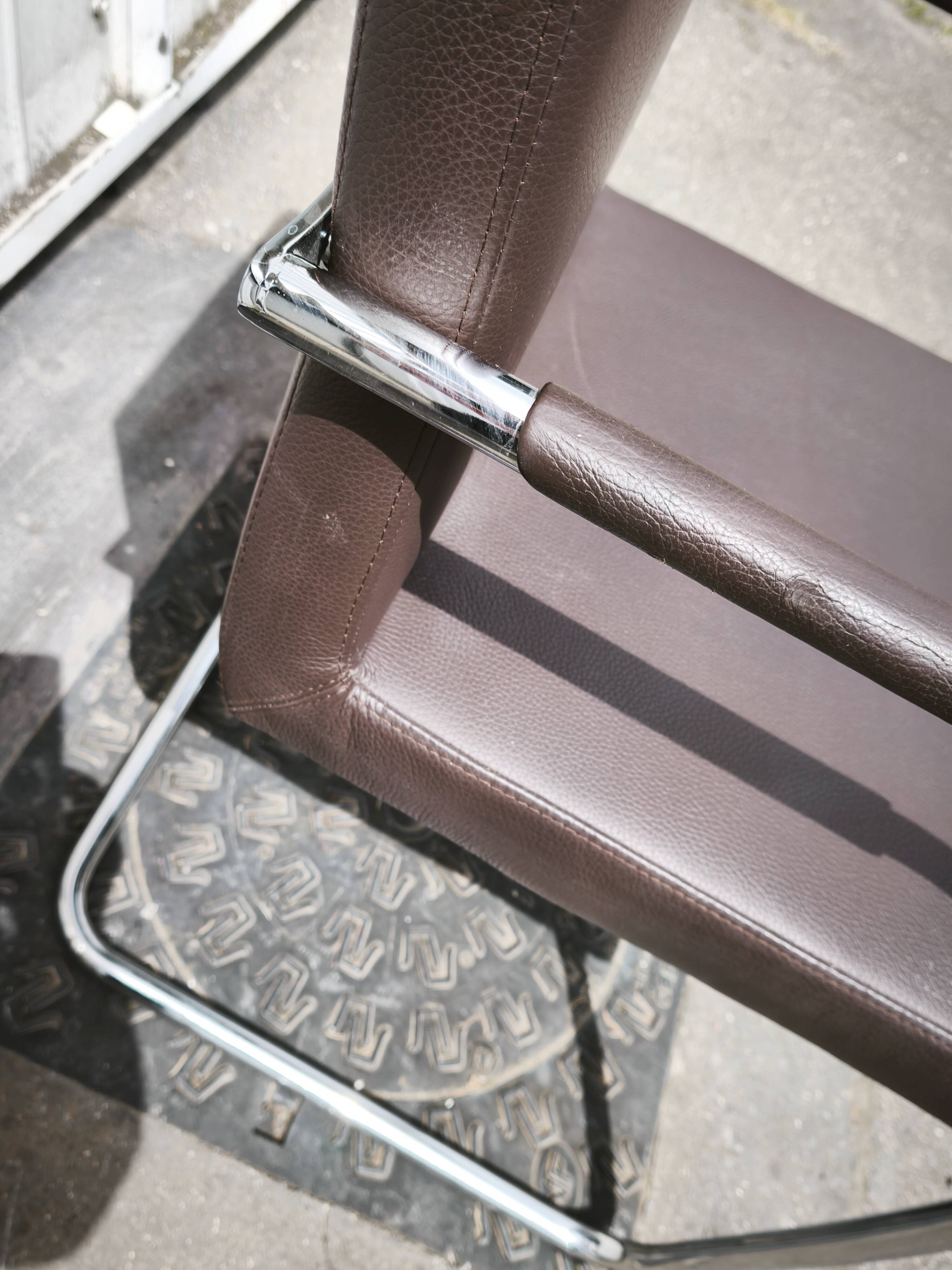 Set of 6 Bene office chairs.