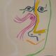 Pablo picasso: homage to rené char - signed lithograph (musée céret, 1969)