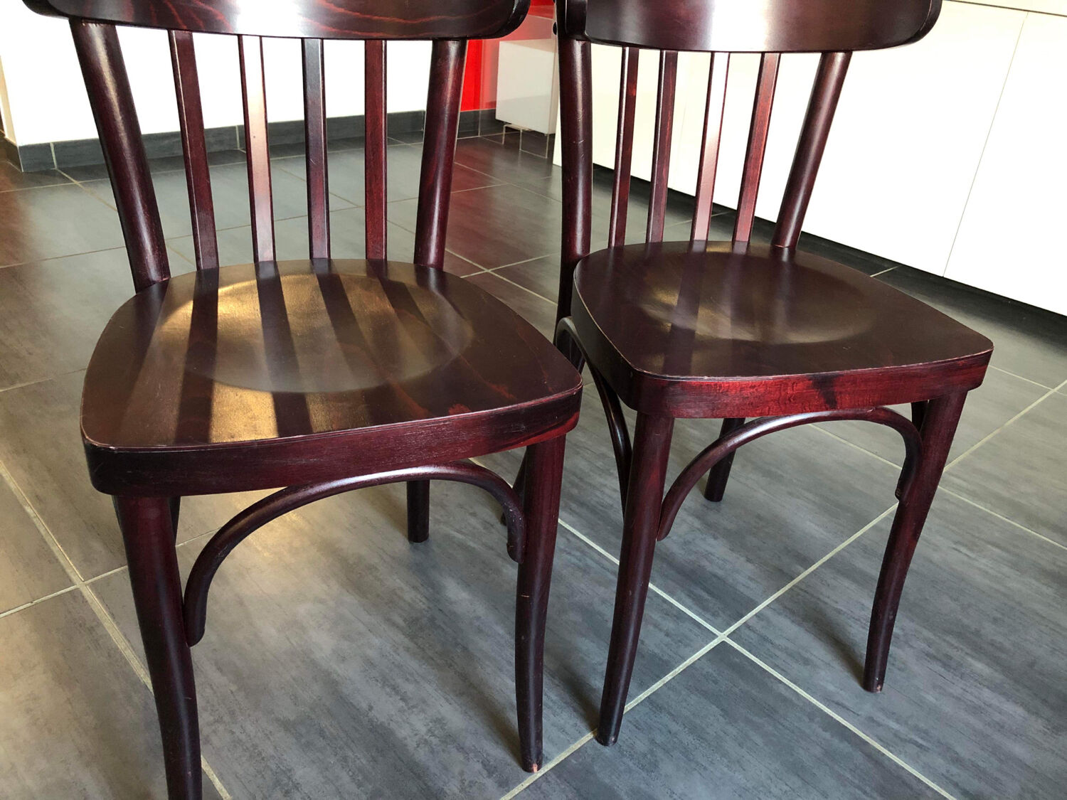 Pair of vintage bistro chairs