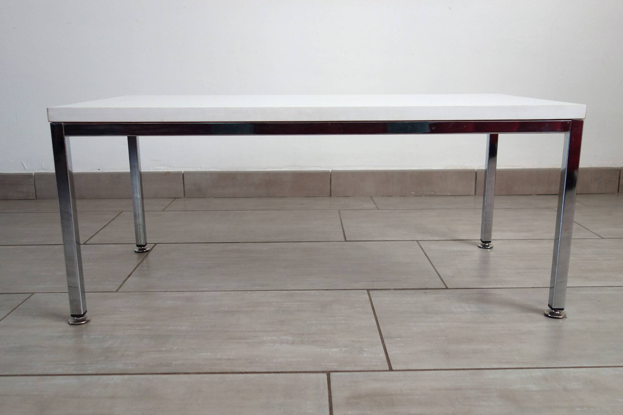 Pair of minimalist 1970s side tables.