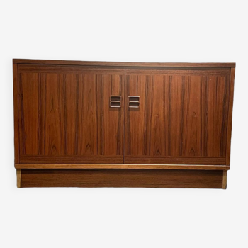 Danish vintage teak sideboard with sliding doors