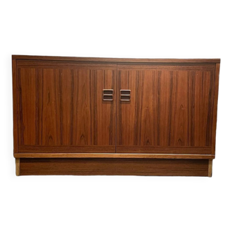 Danish vintage teak sideboard with sliding doors