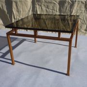 Table d'appoint verre fumé