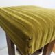 Rest - art deco foot in green velvet and solid wood