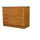 Commode en placage de pin des années 1980