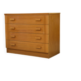 Commode en placage de pin des années 1980