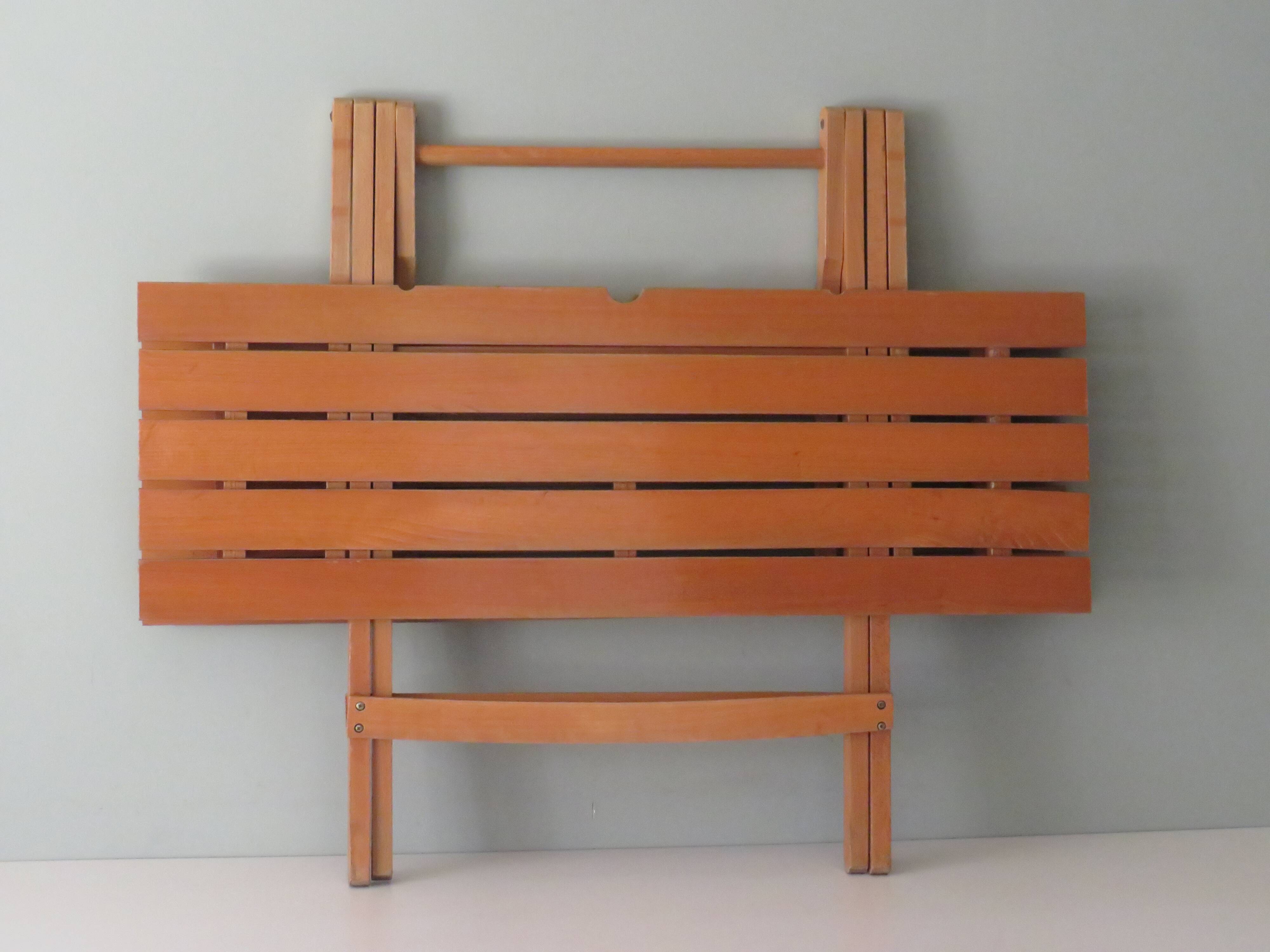 Vintage wood folding garden set.