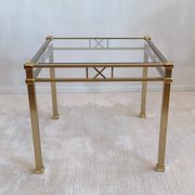 Beautiful square gold coffee table Orsenigo Italy collection 'Art Deco'