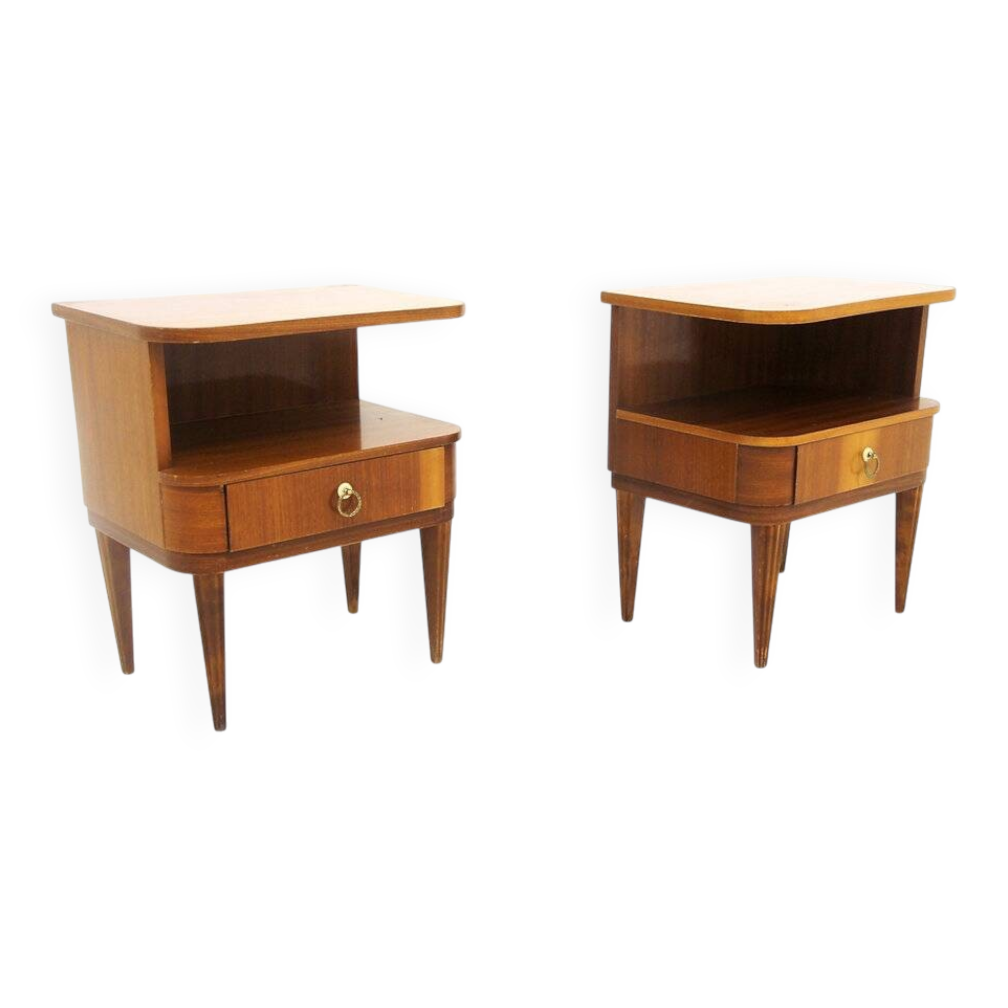 Set de 2 tables de chevet en acajou, Swedish Modern, Suède, 1940