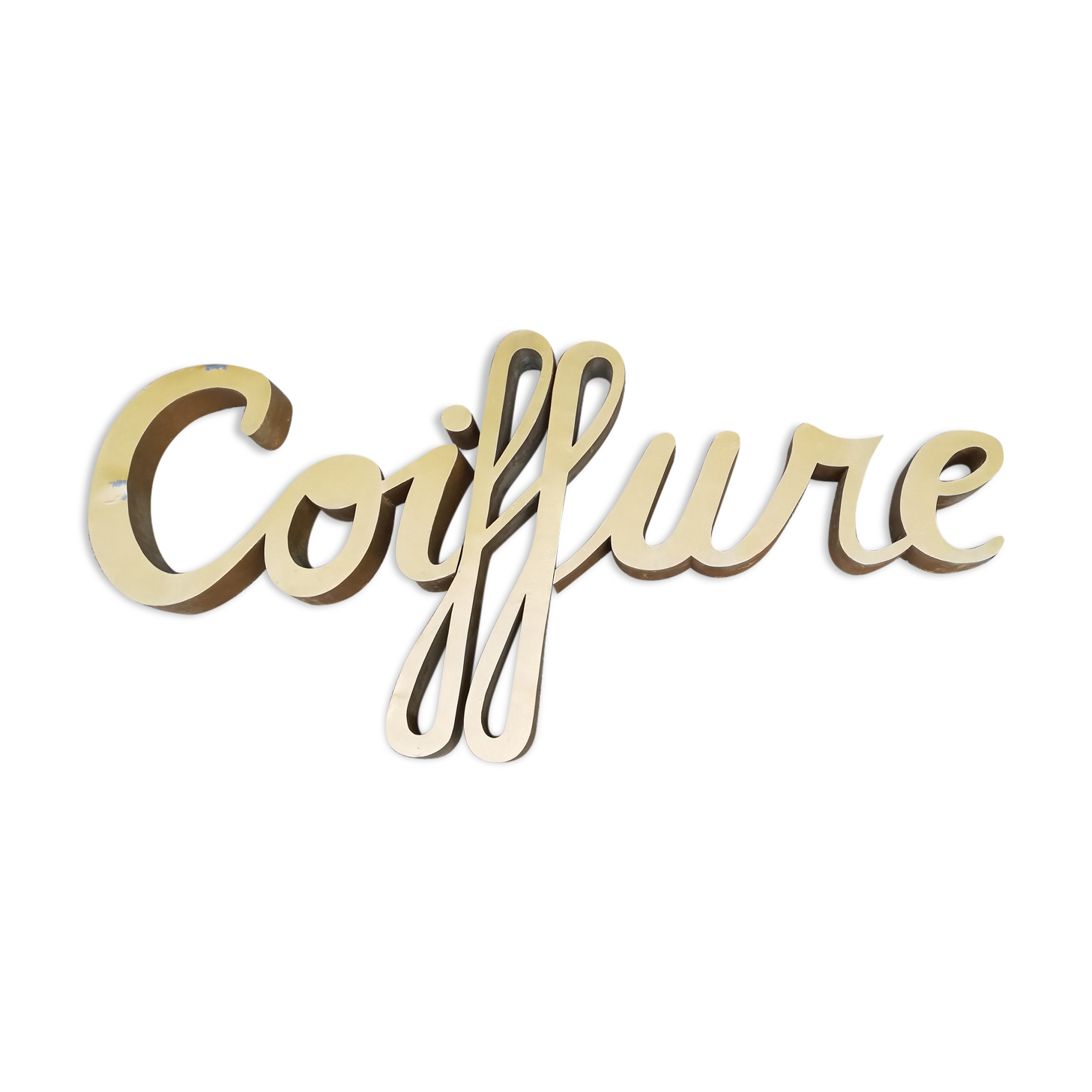 Zinc lettering "hairstyle" 1950