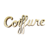 Zinc lettering "hairstyle" 1950