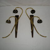 Pair of double sconces from the 50s
