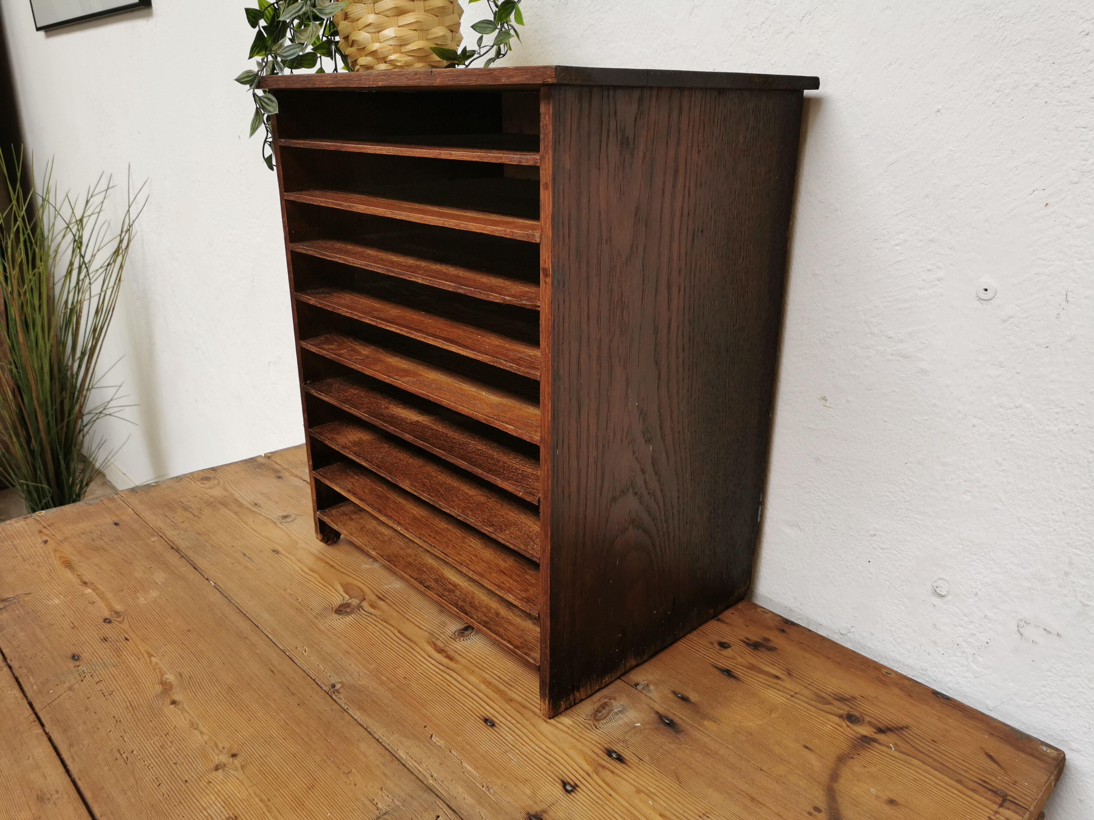 Range document vintage classeur trieur