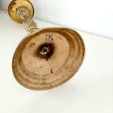 Pied de lampe en laiton ancien bougeoir