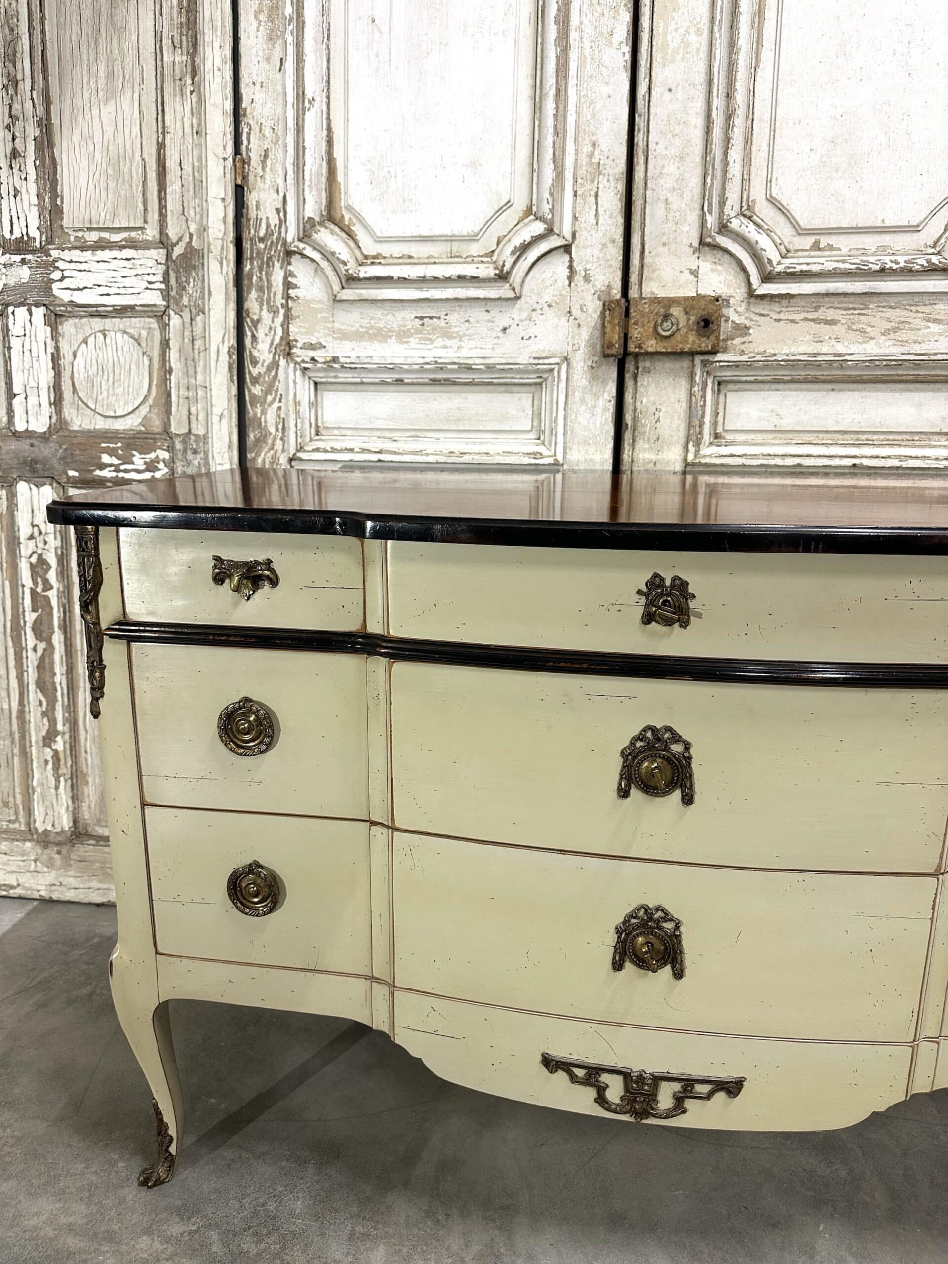 Transitional style commode painted circa 1980